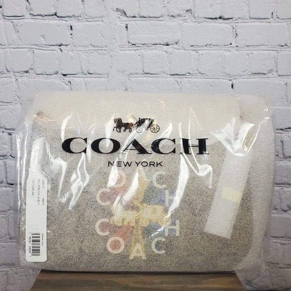 coach Jes Baguette In Signature Canvas With Coach Radial Rainbow NWT - Picture 6 of 10